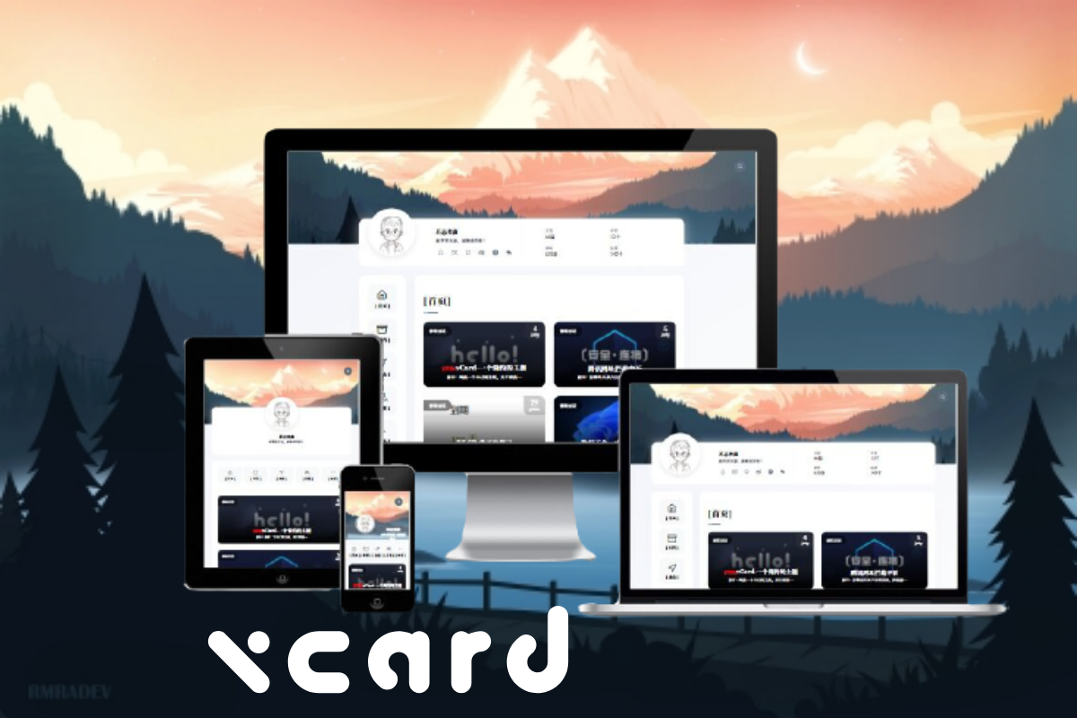 Typecho主题 vCards 个人主页 特色卡片式排版 含插件插图1